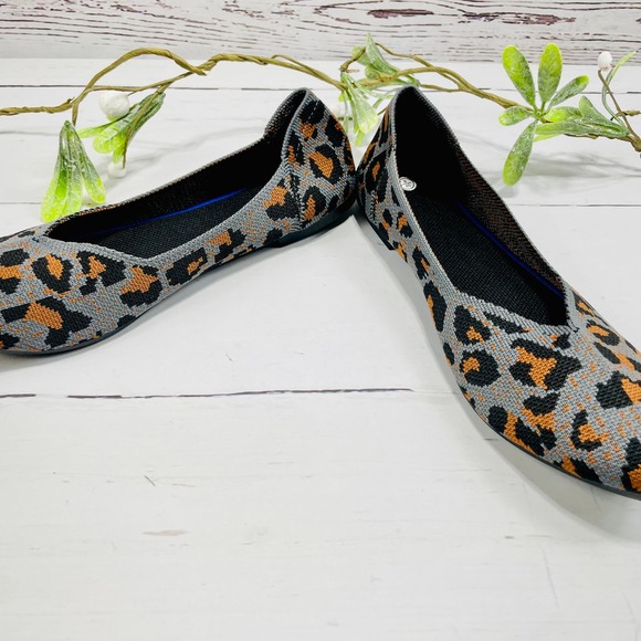 NEW Evglow Ballet Style Gray Leopard Print Flats- Size 9 - Picture 7 of 9